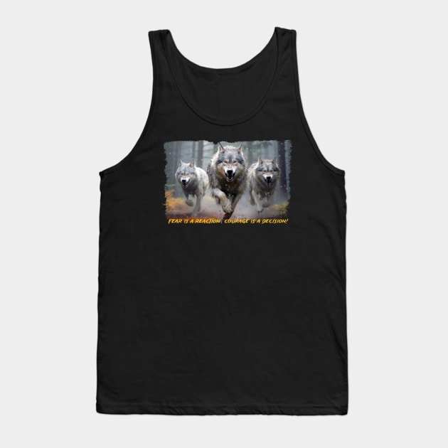 Fear is a reaction. Courage is a decision! Tank Top by Dürer Design